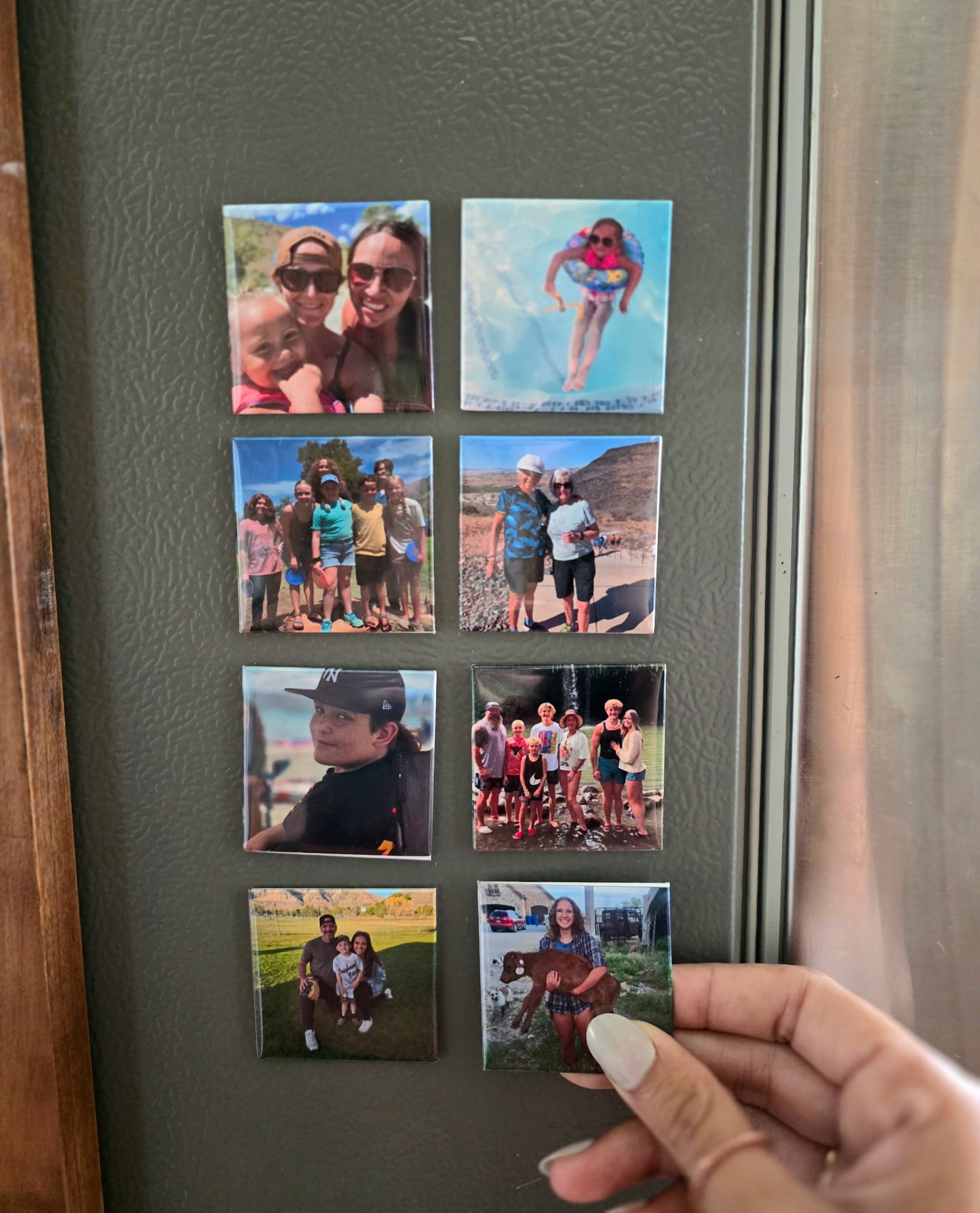 Set of 4 Custom 2" Photo Magnet